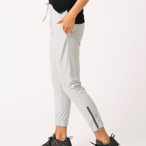 Zyia Grey Everywhere Zipper Joggers